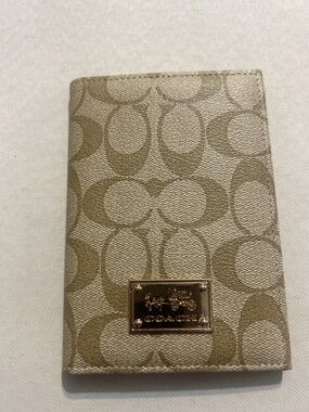 Coach passport holder